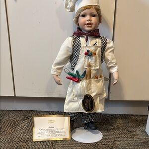 Limited addition Porcelain Chef Doll with Accessories by Westminster